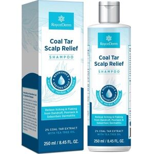 Coal Tar Shampoo for Scalp Relief- Dandruff, Folliculitis, Seborrheic Dermatitis